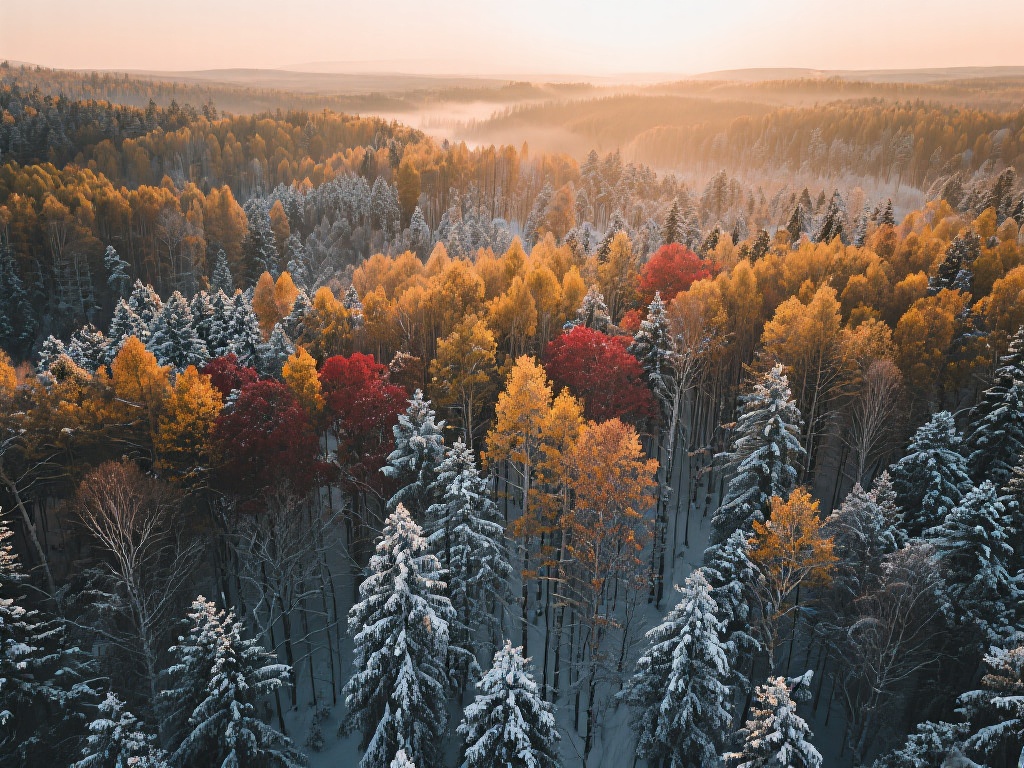 树林图片（探索迷人风景的唯美树林图片合集）
